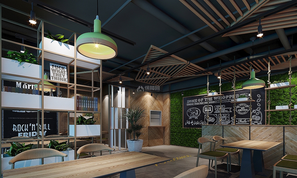 好肚牛肚餐飲店工裝設計效果圖案例解析